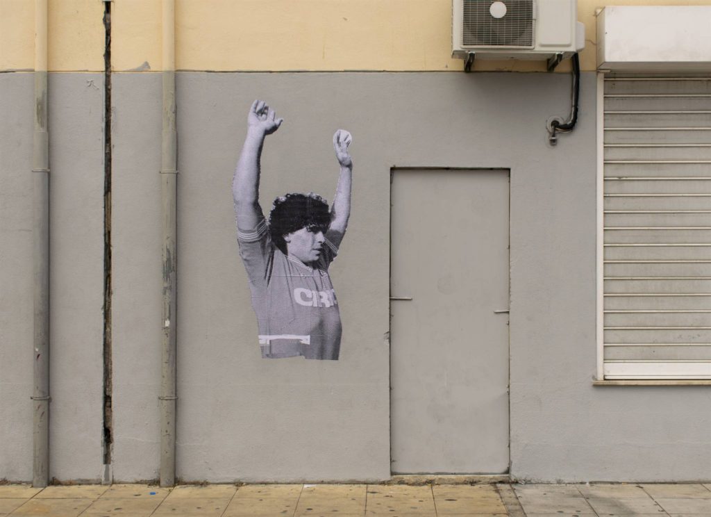 Mural de Diego Maradona en Lisboa, Portugal 