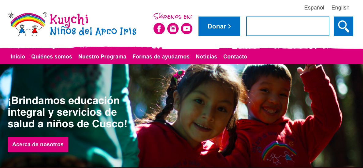 ¿Cómo trabaja la Fundación Niños del Arco Iris en Perú?
