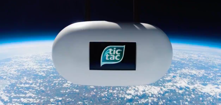 Tic Tac fue al espacio y disparó las conversaciones en las redes
