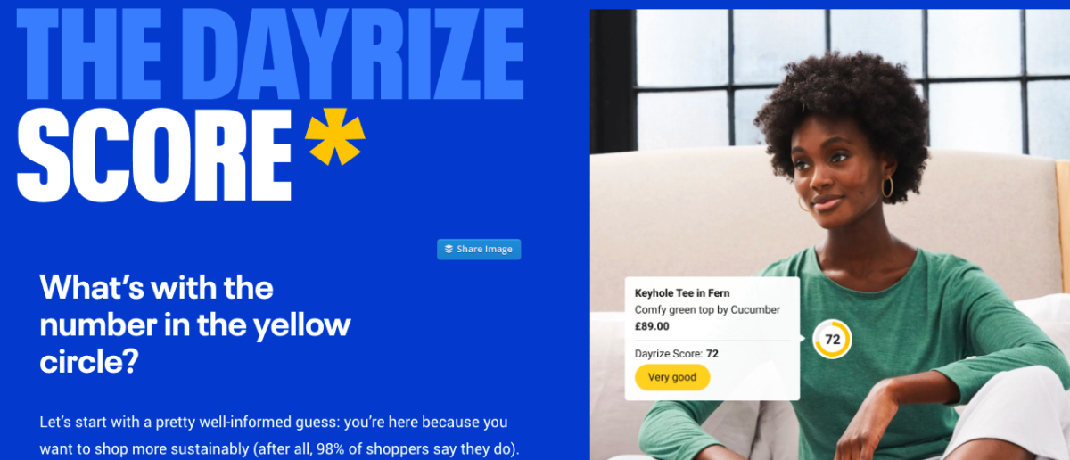 Supermercado online que permite comparar fácilmente que tan sustentables son los productos