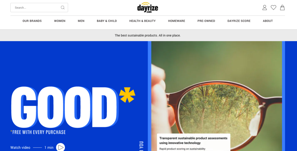 Supermercado online que permite comparar fácilmente que tan sustentables son los productos