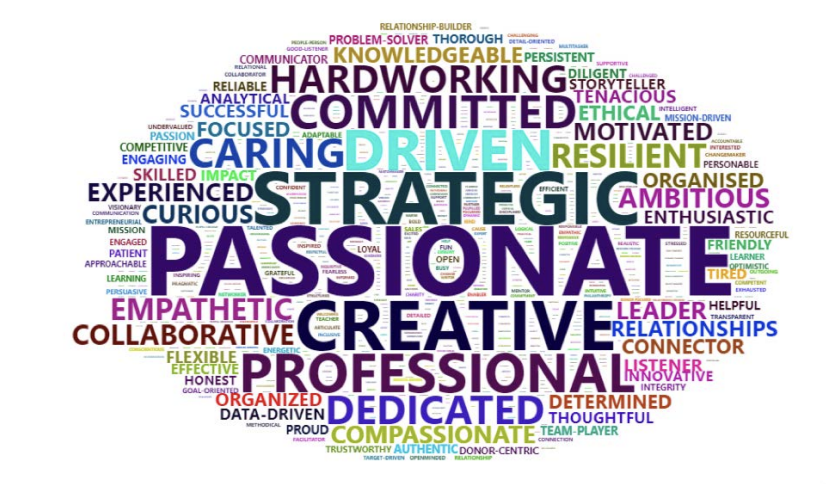 Identidades profesionales de recaudación de fondos